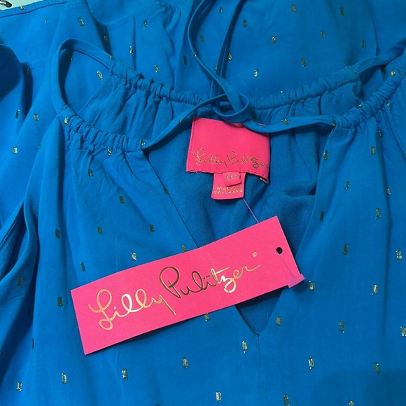 NWT Lilly Pulitzer Litia Dress in Formentera Turquoise size XXS - Picture 4 of 6